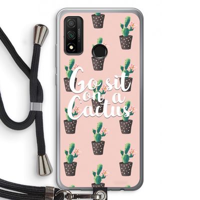 Cactus quote: Huawei P Smart (2020) Transparant Hoesje met koord