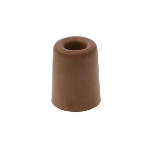 Deurbuffer / deurstopper van rubber - bruin - 50 x 30 mm - deurstop met schroef bevestiging