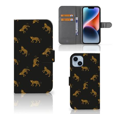 Telefoonhoesje | Met pasjeshouder | voor iPhone 15 Plus Leopards