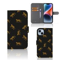 Telefoonhoesje | Met pasjeshouder | voor iPhone 15 Plus Leopards