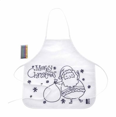 Kerst Schort zelf kleuren