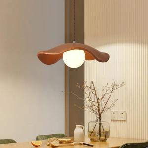 Creatieve Wabi Sabi Eetkamer Hanglamp Met Lotusbladeren