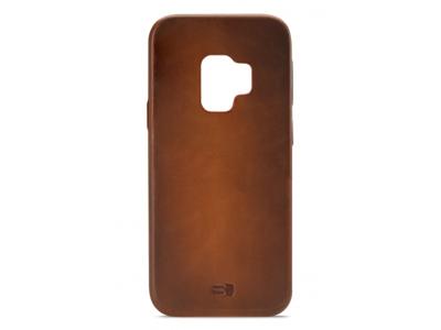 Senza Senza Desire Leather Cover Samsung Galaxy S9 Burned Cognac