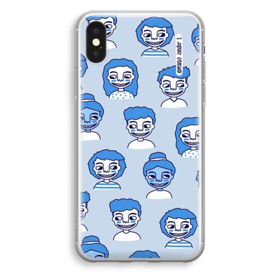 Gezichtjes: iPhone X Transparant Hoesje