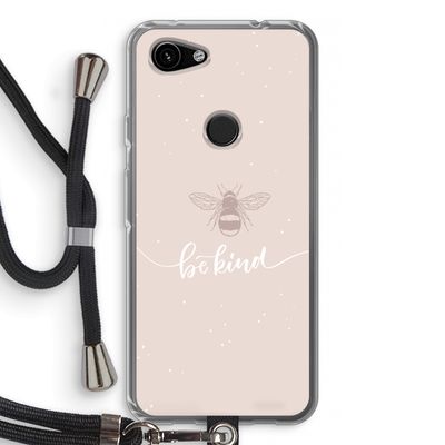 Be(e) kind: Pixel 3a Transparant Hoesje met koord