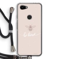 Be(e) kind: Pixel 3a Transparant Hoesje met koord Be(e) kind: Pixel 3a Transparant Hoesje met koord