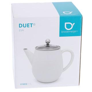 Bredemeijer theepot Duet Eva 1,1L wit