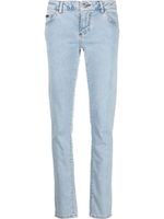 Philipp Plein jean slim à effet légèrement délavé - Bleu