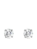 Pragnell puces d'oreilles Windsor en or blanc 18ct à diamant - Argent