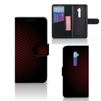 OPPO Reno2 Telefoon Hoesje Geruit Rood - thumbnail