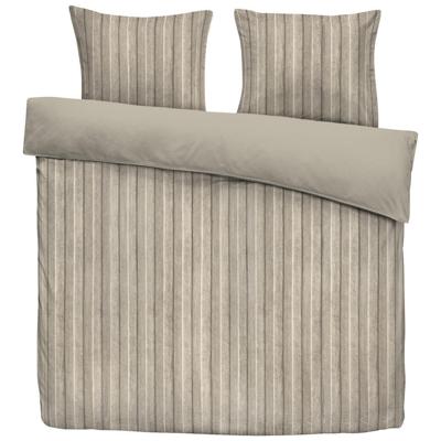 Leen Bakker - Dekbedovertrek Felix - Zand/taupe - 240x200/220 Cm - Polyester - Beige#Taupe