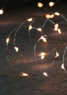 LED wire zilverdraad 40l/2 m warm wit CONNECT - Annas collection
