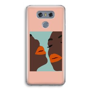 Orange lips: LG G6 Transparant Hoesje