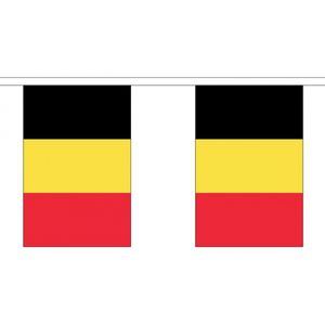 3x Polyester vlaggenlijn van Belgie 3 meter   -
