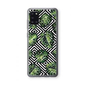 Geometrische jungle: Samsung Galaxy A31 Transparant Hoesje