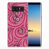 Samsung Galaxy Note 8 Hoesje maken Swirl Pink - thumbnail