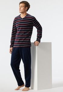 Schiesser Schiesser Pyjama Long wine red 178038 48/S