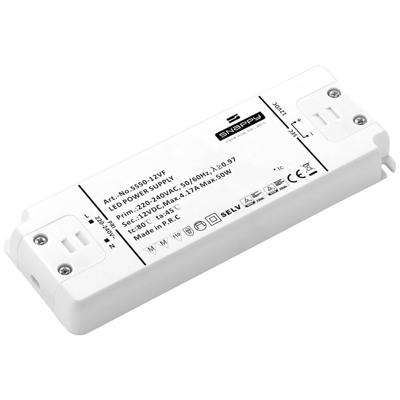 Dehner Elektronik LED-transformator, LED-driver Constante spanning 50 W 4.16 A 12 V/DC Overbelastingsbescherming, Overspanning, Niet dimbaar 1 stuk(s)