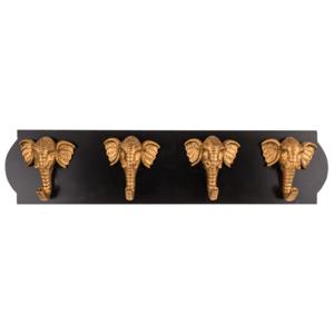 Houten kapstok olifant ca. 48x11x5,5cm
