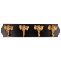 Houten kapstok olifant ca. 48x11x5,5cm
