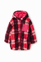 Geruit jack met schapenvacht - RED - 11/12