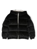 Moncler Enfant doudoune Daos en velours - Noir