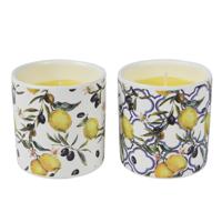 Decoris Citronellacaars In Citroen Dessin Keramiek Pot Dia6,7x7cm 11 Branduren 2 - thumbnail