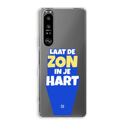 Laat de zon in je hart: Sony Xperia 1 III Transparant Hoesje