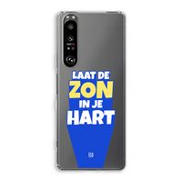 Laat de zon in je hart: Sony Xperia 1 III Transparant Hoesje