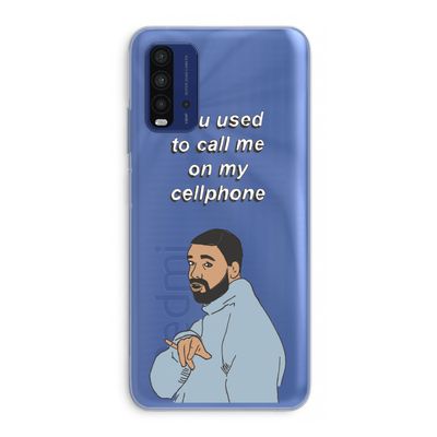 Hotline bling: Xiaomi Redmi 9T Transparant Hoesje