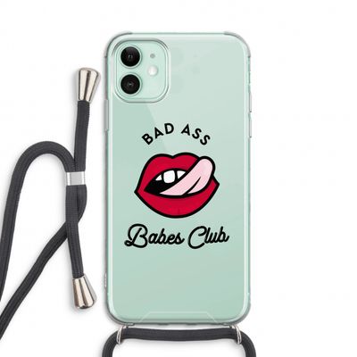 Badass Babes Club: iPhone 11 Transparant Hoesje met koord