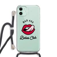 Badass Babes Club: iPhone 11 Transparant Hoesje met koord
