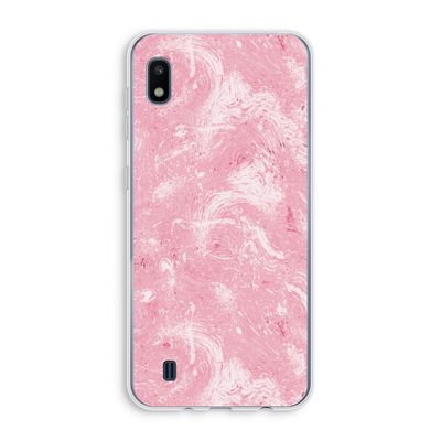 Abstract Painting Pink: Samsung Galaxy A10 Transparant Hoesje