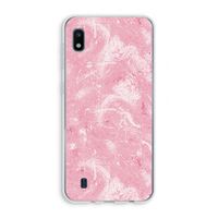 Abstract Painting Pink: Samsung Galaxy A10 Transparant Hoesje