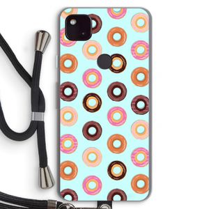Donuts: Pixel 4a 5G Transparant Hoesje met koord