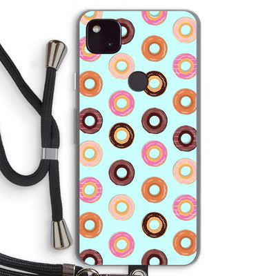 Donuts: Pixel 4a 5G Transparant Hoesje met koord