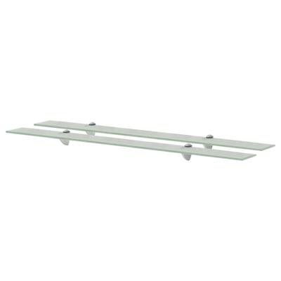 Schappen zwevend 2 st 100x20 cm 8 mm glas