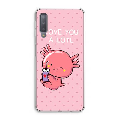 Love You A Lotl: Samsung Galaxy A7 (2018) Transparant Hoesje