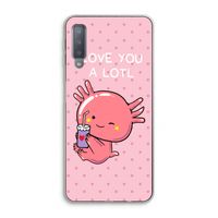 Love You A Lotl: Samsung Galaxy A7 (2018) Transparant Hoesje