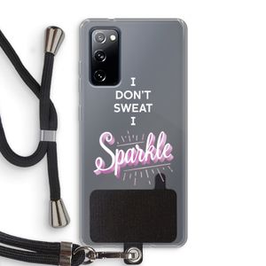 Sparkle quote: Samsung Galaxy S20 FE / S20 FE 5G Transparant Hoesje met koord