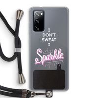Sparkle quote: Samsung Galaxy S20 FE / S20 FE 5G Transparant Hoesje met koord