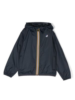 K Way Kids veste zippée Le Vrai à capuche - Bleu