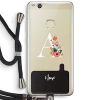Pink Bouquet: Huawei Ascend P10 Lite Transparant Hoesje met koord