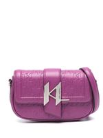 Karl Lagerfeld sac à bandoulière à motif K/Saddle - Violet - thumbnail