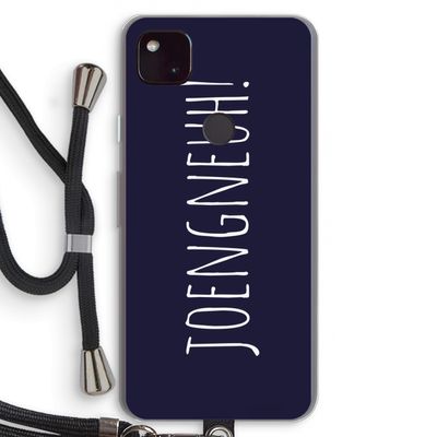 Joengneuh!: Pixel 4a 5G Transparant Hoesje met koord