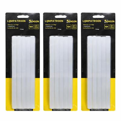 Lijmpatronen 11x200 mm - 30x - transparant - voor standaard lijmpistool Lijmpatronen 11x200 mm - 30x - transparant - voor standaard lijmpistool