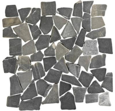Vloer-/wandtegel kiezel mozaïek Terre D&apos;Azur Stone Palladiana 30x30cm silva grey mat