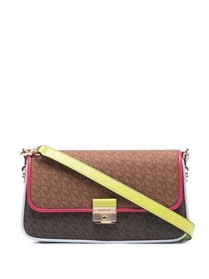 Michael Michael Kors sac à bandoulière Bradshaw à logo imprimé - Marron