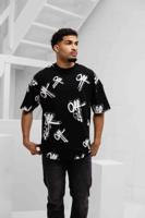 Off The Pitch Off Mark Oversized T-Shirt Heren Zwart - Maat XS - Kleur: Zwart | Soccerfanshop