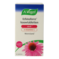 Echinaforce kauwtablet sterk + vitamine C 60 Kauwtabletten